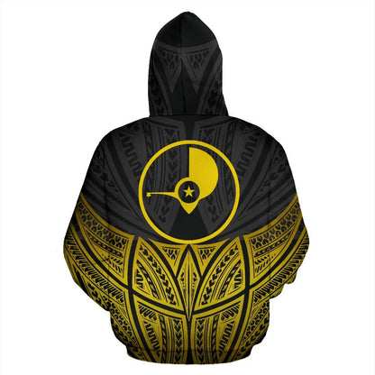 Yap Polynesian Hoodie Gold Pride Map nd Seal