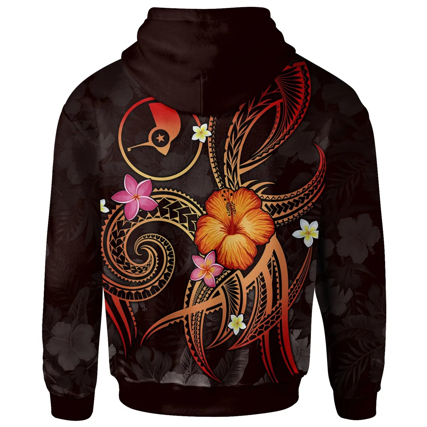 YAP Polynesian Hoodie - Legend of YAP (Red)