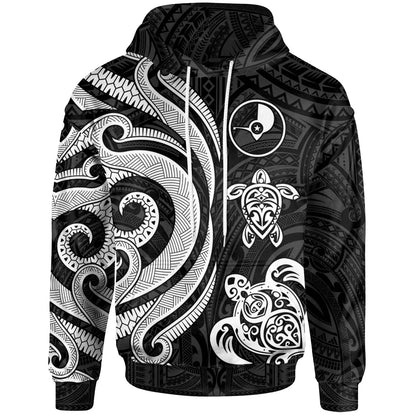 Yap Polynesian Hoodie - White Tentacle Turtle