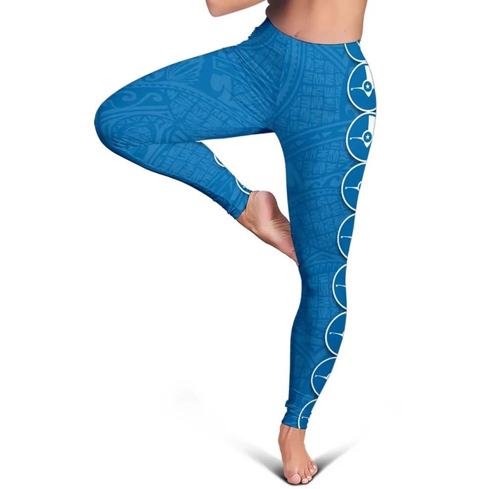 Yap Polynesian Legging - Coat Of Arm Linked Style