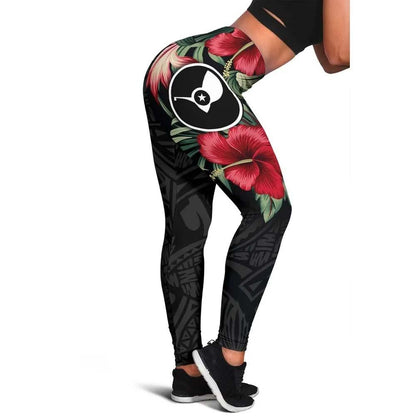 Yap Polynesian Legging - Hibiscus Coat of Arms