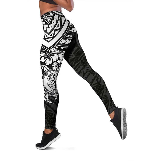 Yap Polynesian Legging (Women) - White Turtle