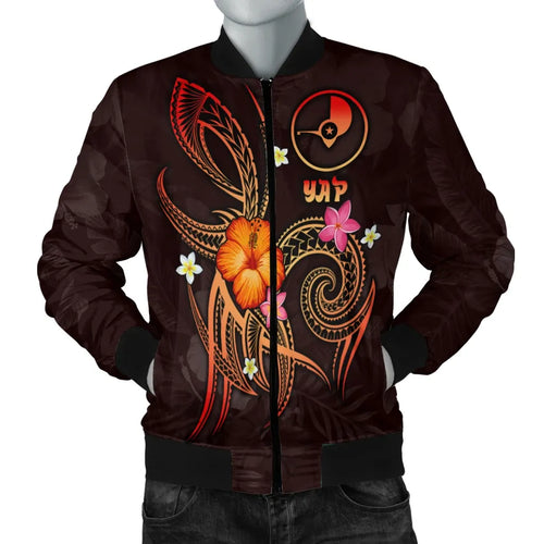 Yap Polynesian Bomber Jacket - Legend of Yap (Red)