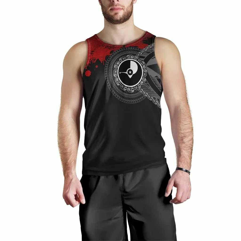 Yap Polynesian Men Tank Top - Polynesian Chain Style