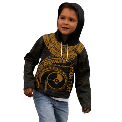 Yap Polynesian Personalised Hoodie - Yap Waves (Golden)
