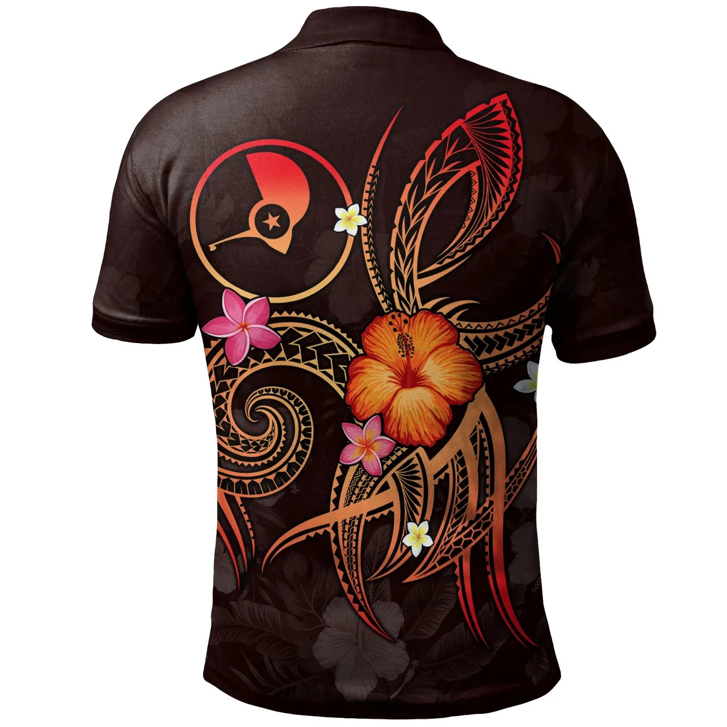 YAP Polynesian Personalised Polo Shirt - Legend of YAP (Red)