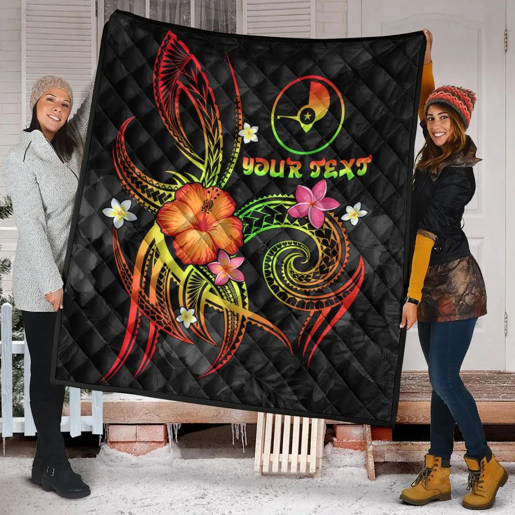 YAP Polynesian Personalised Premium Quilt - Legend of YAP (Reggae)