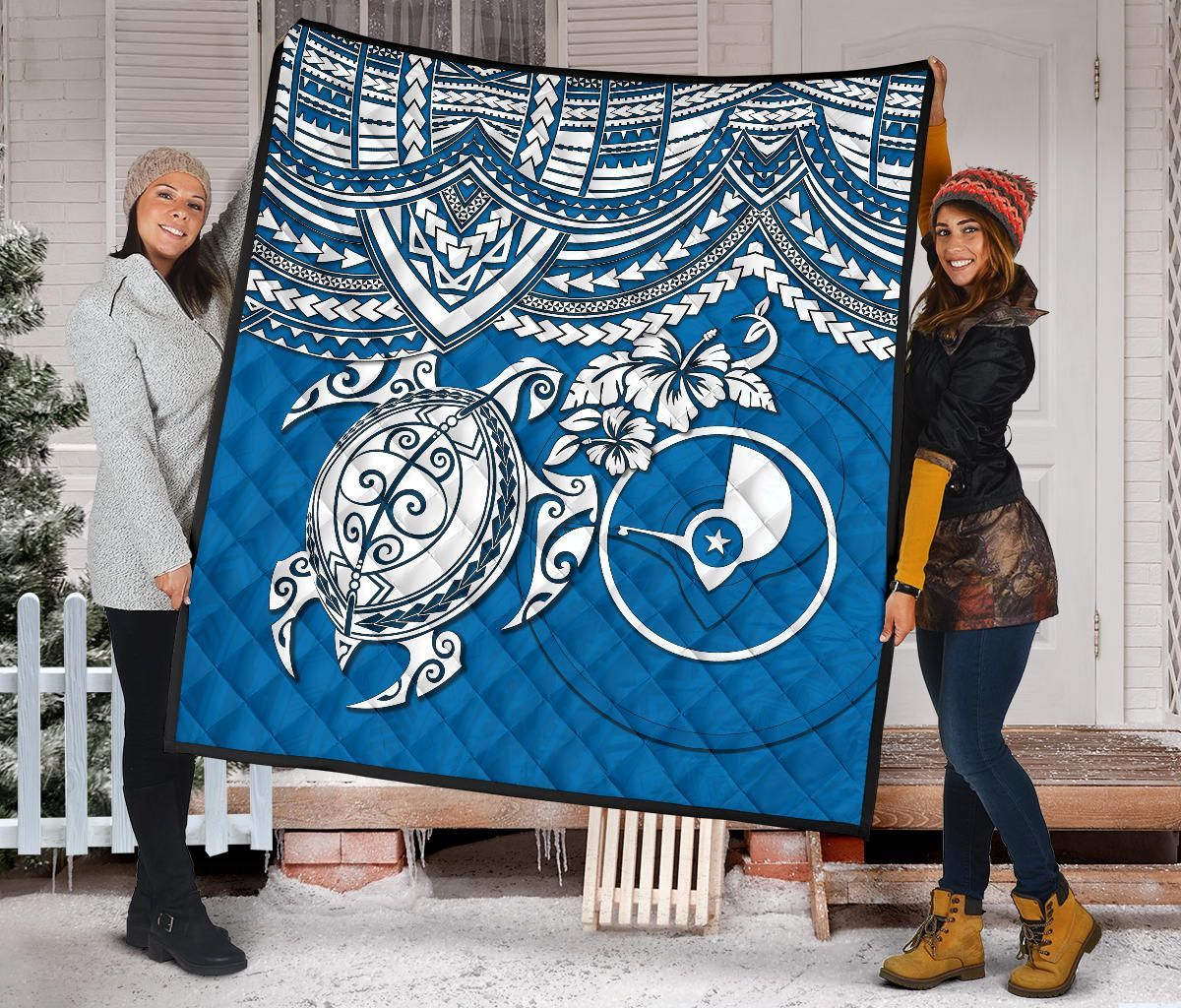 Yap Polynesian Premium Quilt - Polynesian Turtle