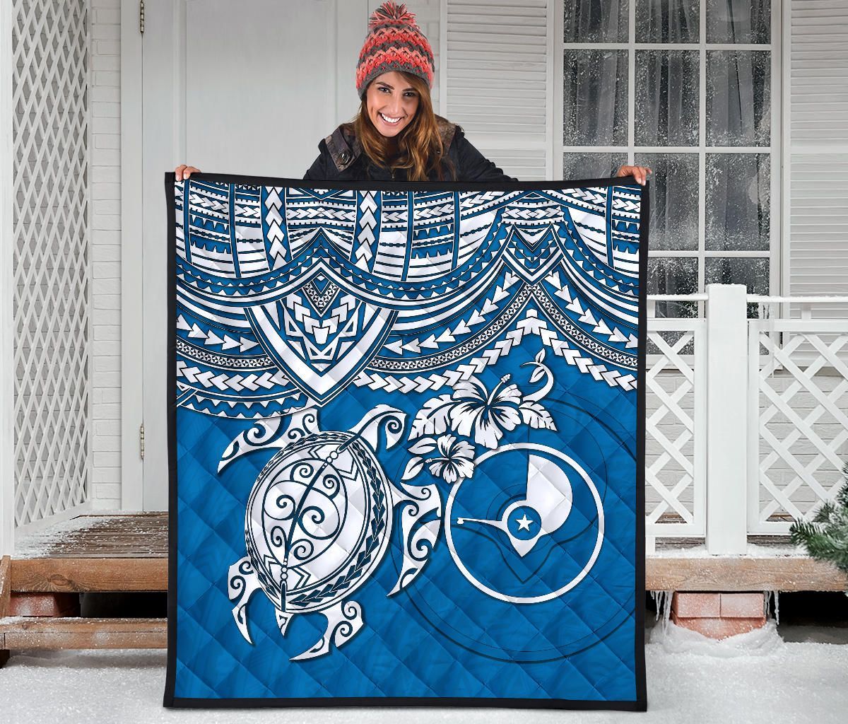 Yap Polynesian Premium Quilt - Polynesian Turtle