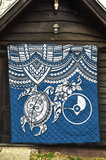 Yap Polynesian Premium Quilt - Polynesian Turtle