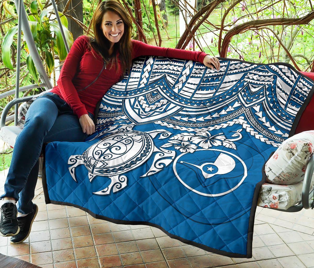 Yap Polynesian Premium Quilt - Polynesian Turtle