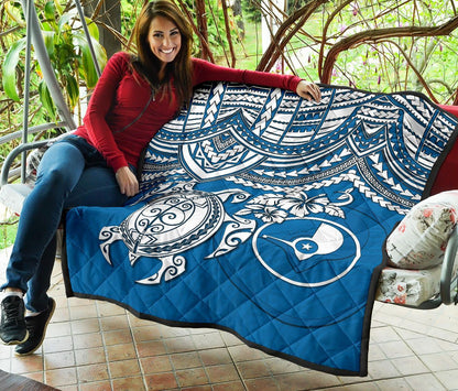 Yap Polynesian Premium Quilt - Polynesian Turtle