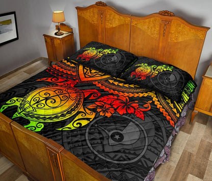 Yap Polynesian Quilt Bed Set - Reggae Turtle