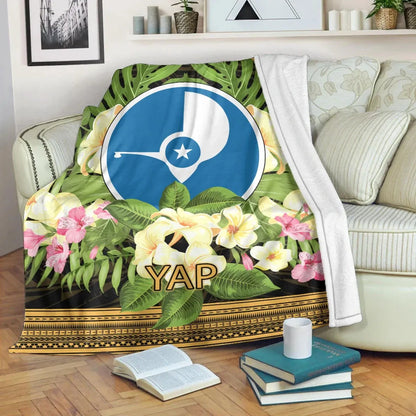 Yap Premium Blanket - Polynesian Gold Patterns Collection