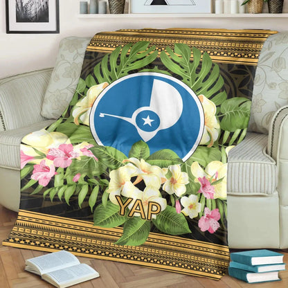 Yap Premium Blanket - Polynesian Gold Patterns Collection