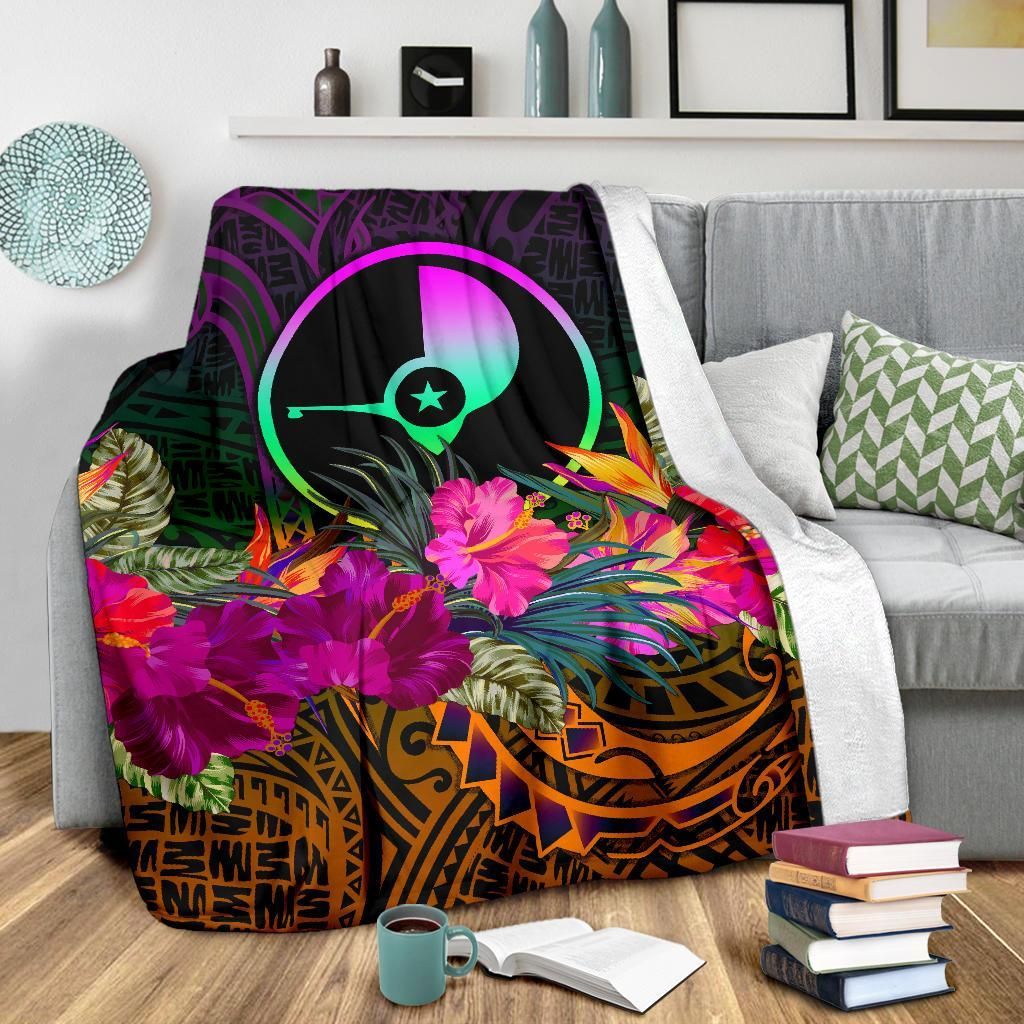 Yap Premium Blanket - Summer Hibiscus