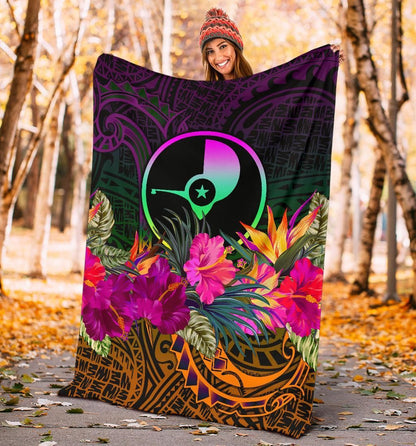 Yap Premium Blanket - Summer Hibiscus