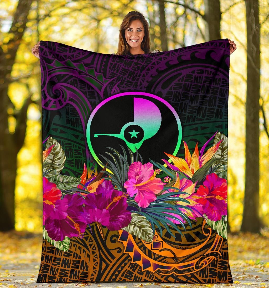 Yap Premium Blanket - Summer Hibiscus
