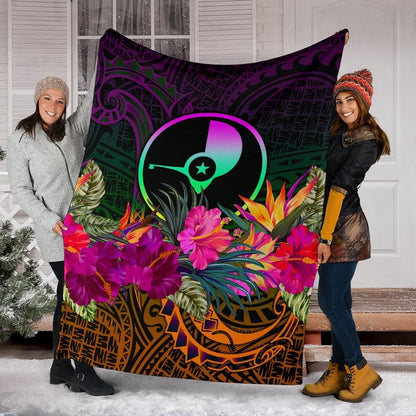 Yap Premium Blanket - Summer Hibiscus