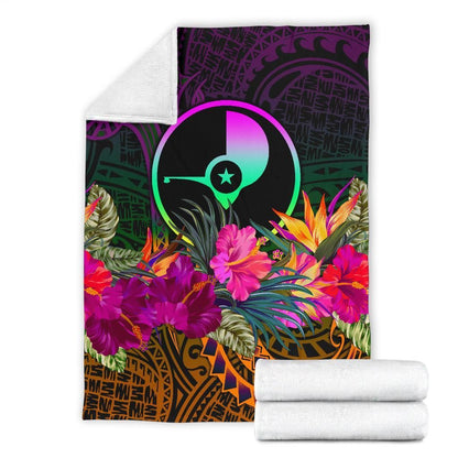 Yap Premium Blanket - Summer Hibiscus