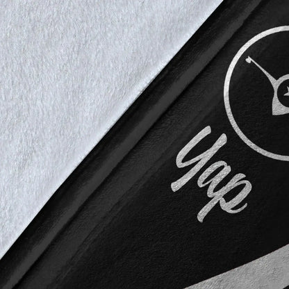 Yap Premium Blanket - White Polynesian Tentacle Tribal Pattern