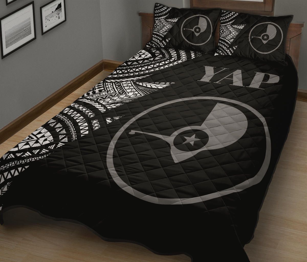 Yap Quilt Bed Set - Yap Flag Flash Version