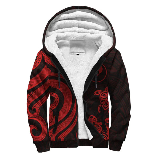 Yap Sherpa Hoodie - Red Tentacle Turtle