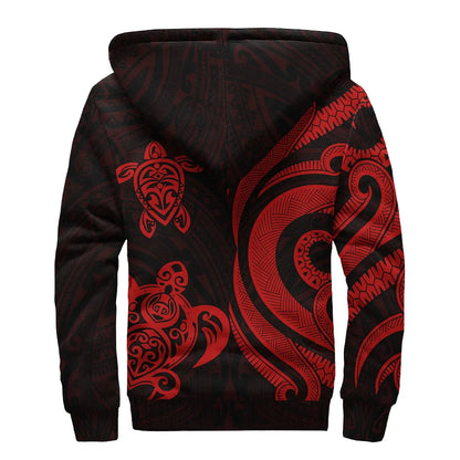 Yap Sherpa Hoodie - Red Tentacle Turtle