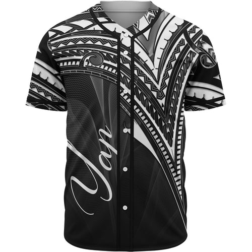 Yap State Baseball Shirt - White Color Cross Style