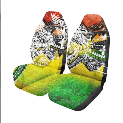 Yap State Car Seat Cover - The Flow OF Ocean Reggae Color