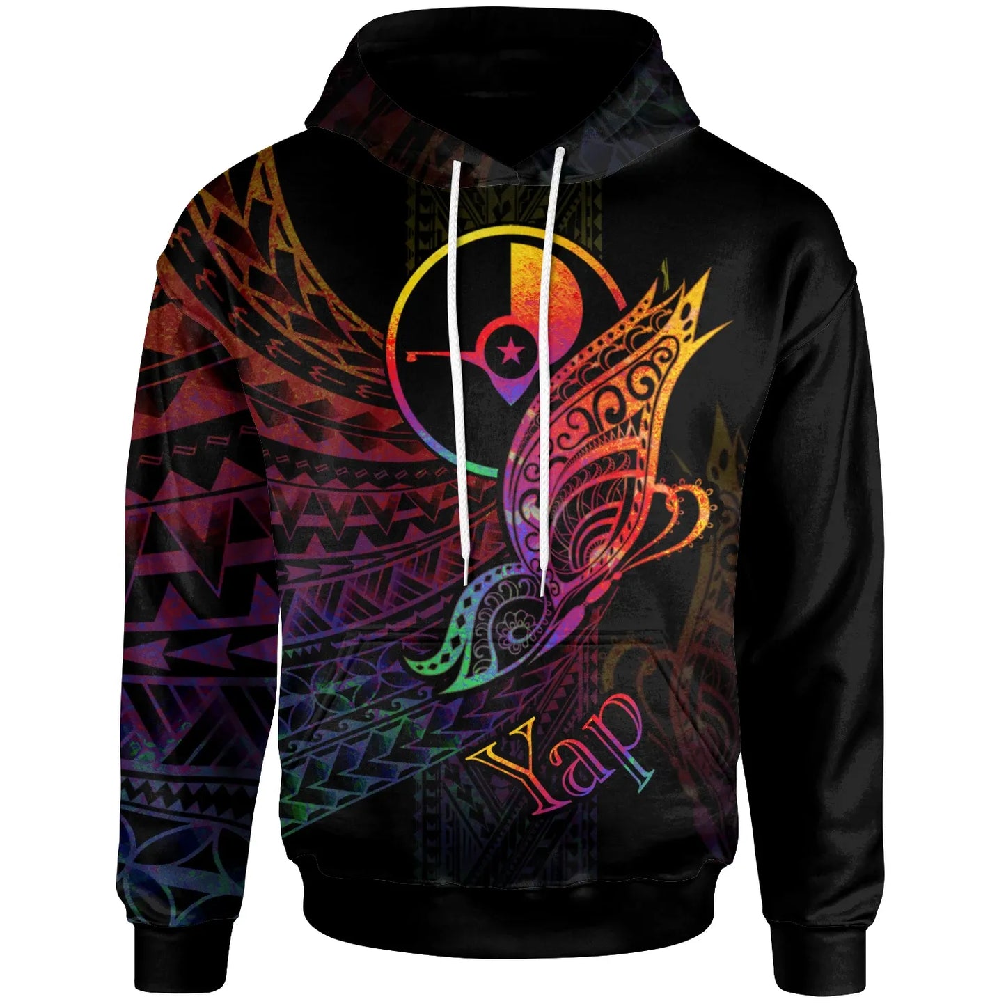 Yap State Hoodie - Butterfly Polynesian Style
