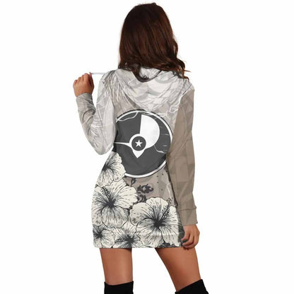 Yap State Hoodie Dress -Vintage Luxury Floral Style