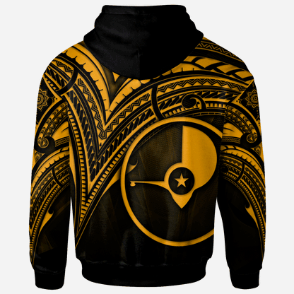 Yap State Hoodie - Gold Color Cross Style