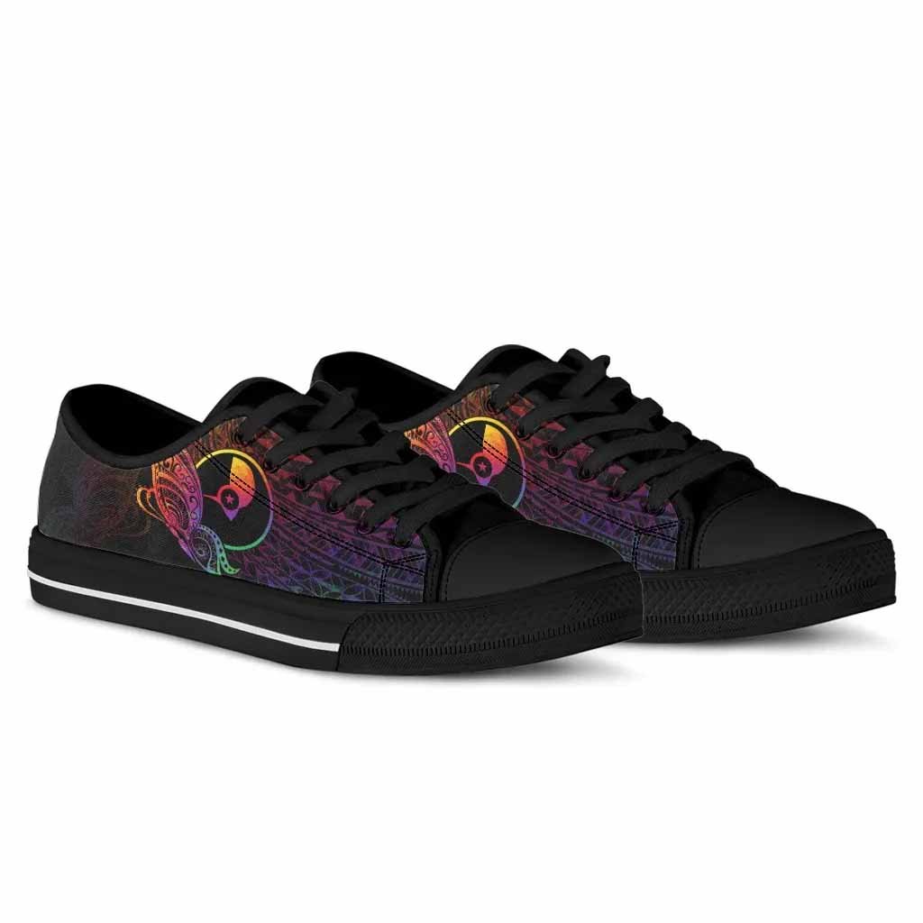 Yap State Low Top Shoes - Butterfly Polynesian Style