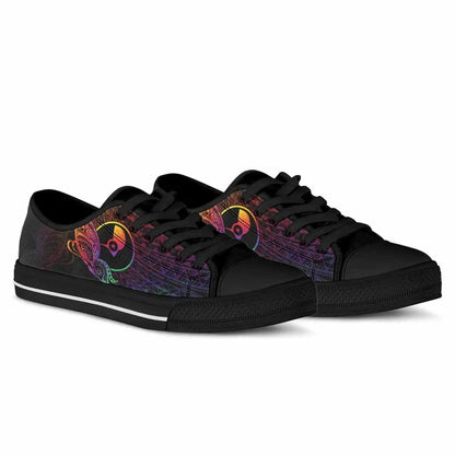Yap State Low Top Shoes - Butterfly Polynesian Style