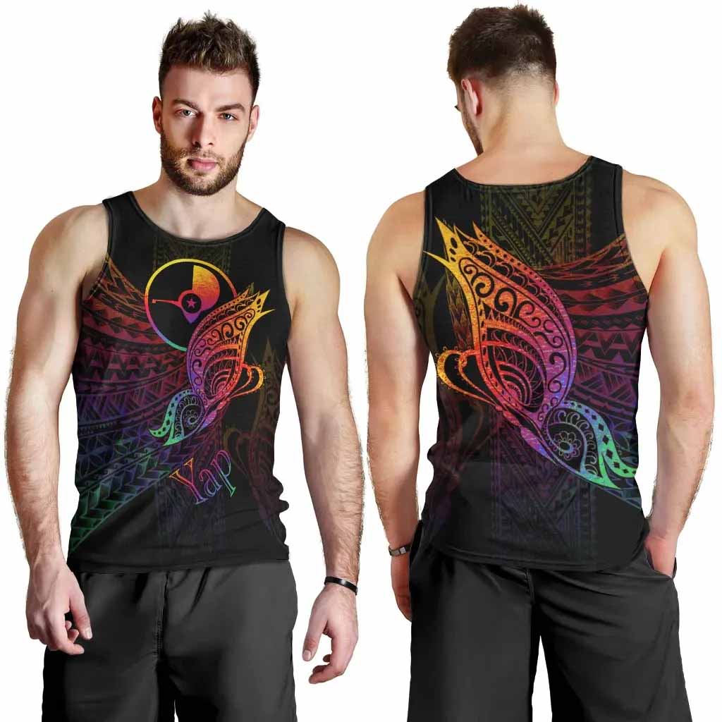 Yap State Men Tank Top - Butterfly Polynesian Style