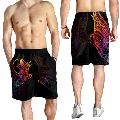 Yap State Men Shorts - Butterfly Polynesian Style