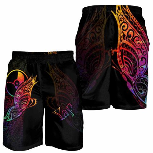 Yap State Men Shorts - Butterfly Polynesian Style