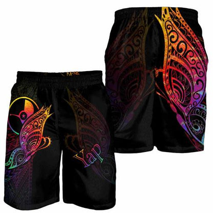 Yap State Men Shorts - Butterfly Polynesian Style