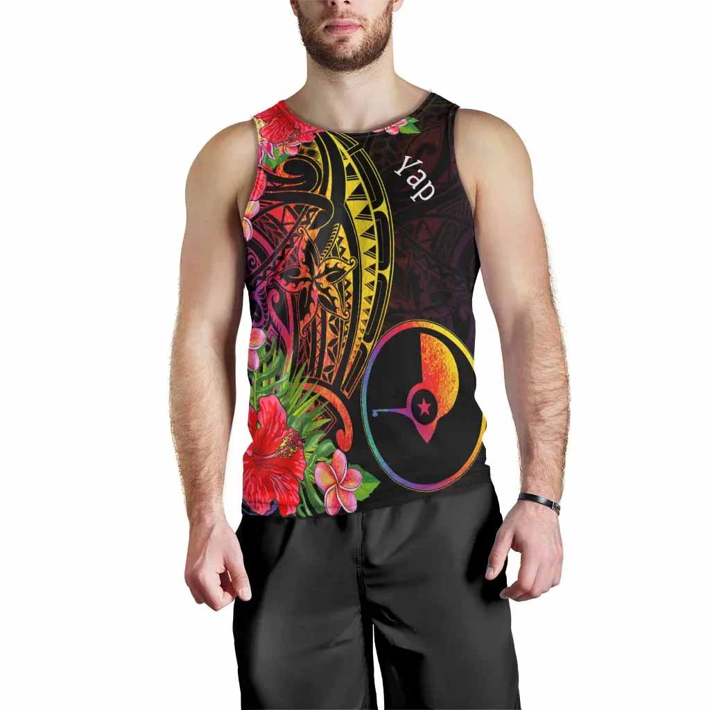 Yap State Men Tank Top - Tropical Hippie Style