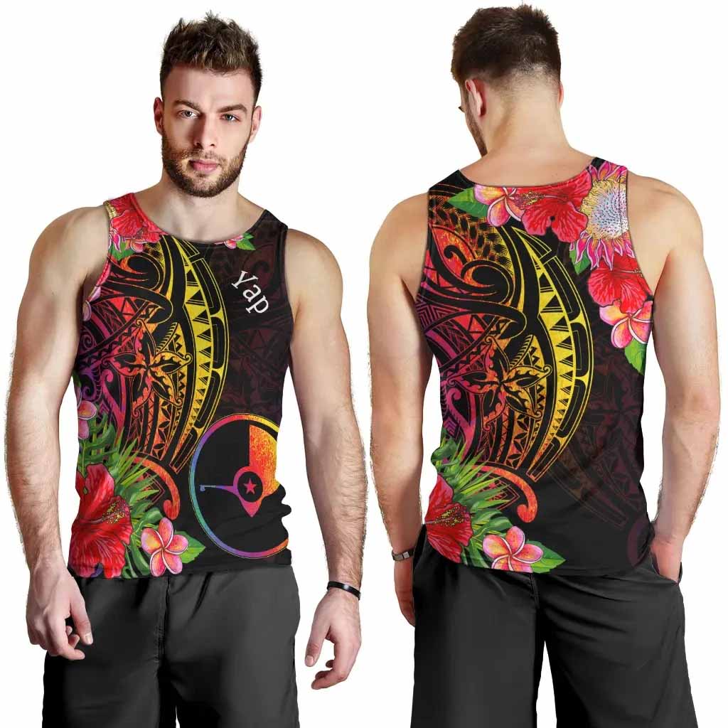Yap State Men Tank Top - Tropical Hippie Style