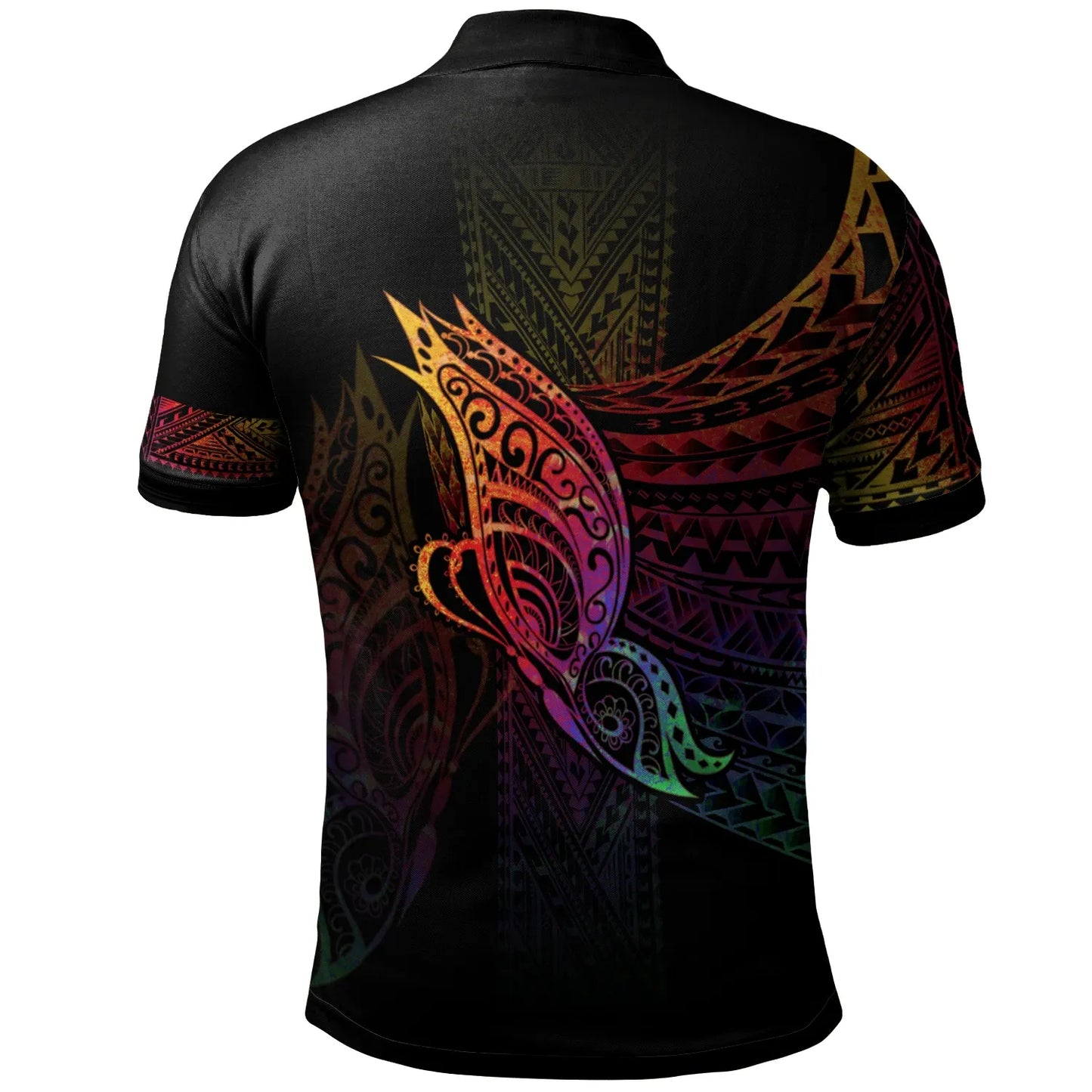 Yap State Polo Shirt - Butterfly Polynesian Style