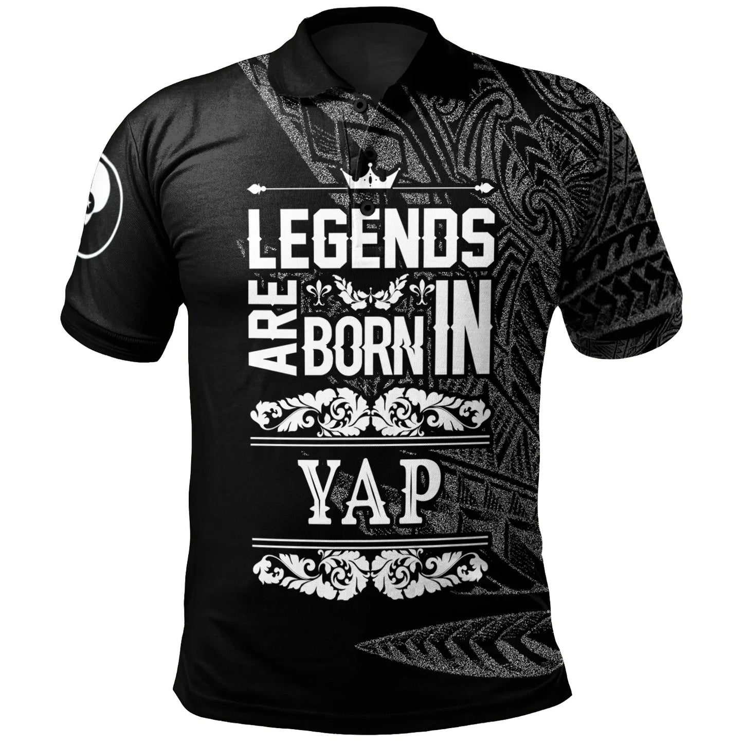 Yap State Polo Shirt - Legends Are Born In White Color