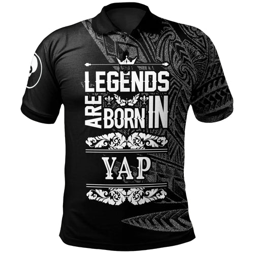 Yap State Polo Shirt - Legends Are Born In White Color