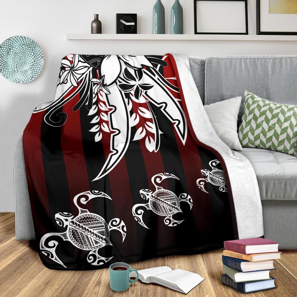 Yap State Premium Blanket - Vertical Stripes Style