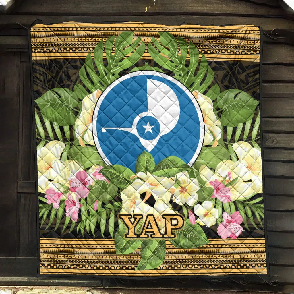 Yap State Premium Quilt - Polynesian Gold Patterns Collection