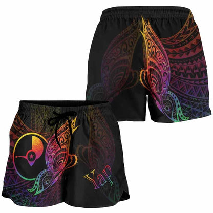 Yap State Women Shorts - Butterfly Polynesian Style