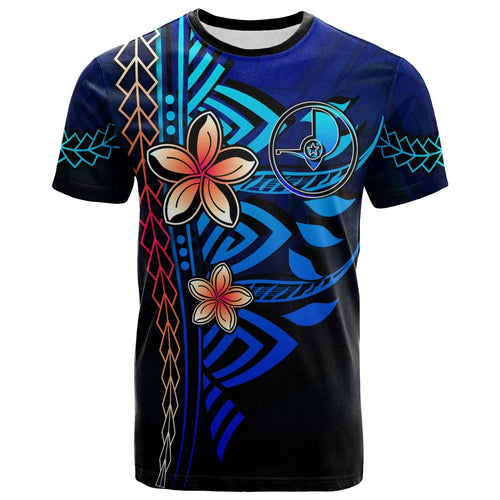 Yap T-Shirt Blue - Vintage Tribal Mountain