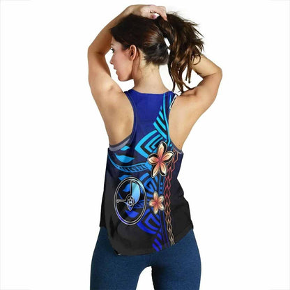 Yap Women Racerback Tank - Vintage Tribal Mountain