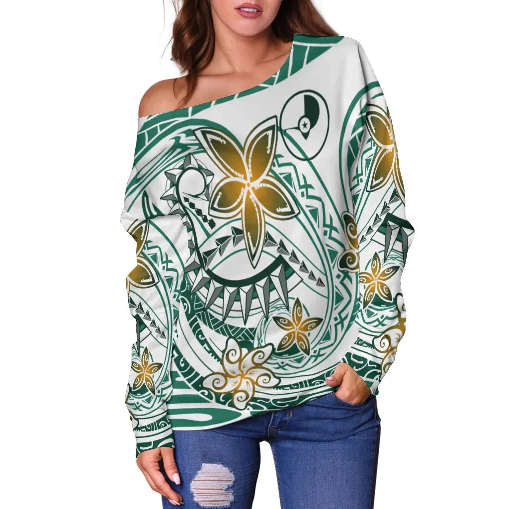 Yap Women Off Shoulder Sweaters - Spring Style